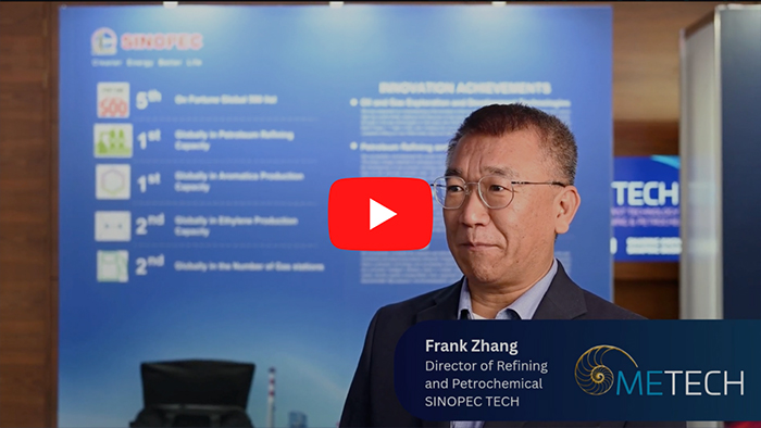 Frank Zhang, Director of Refining and Petrochemical, SINOPEC TECH - video testimonial